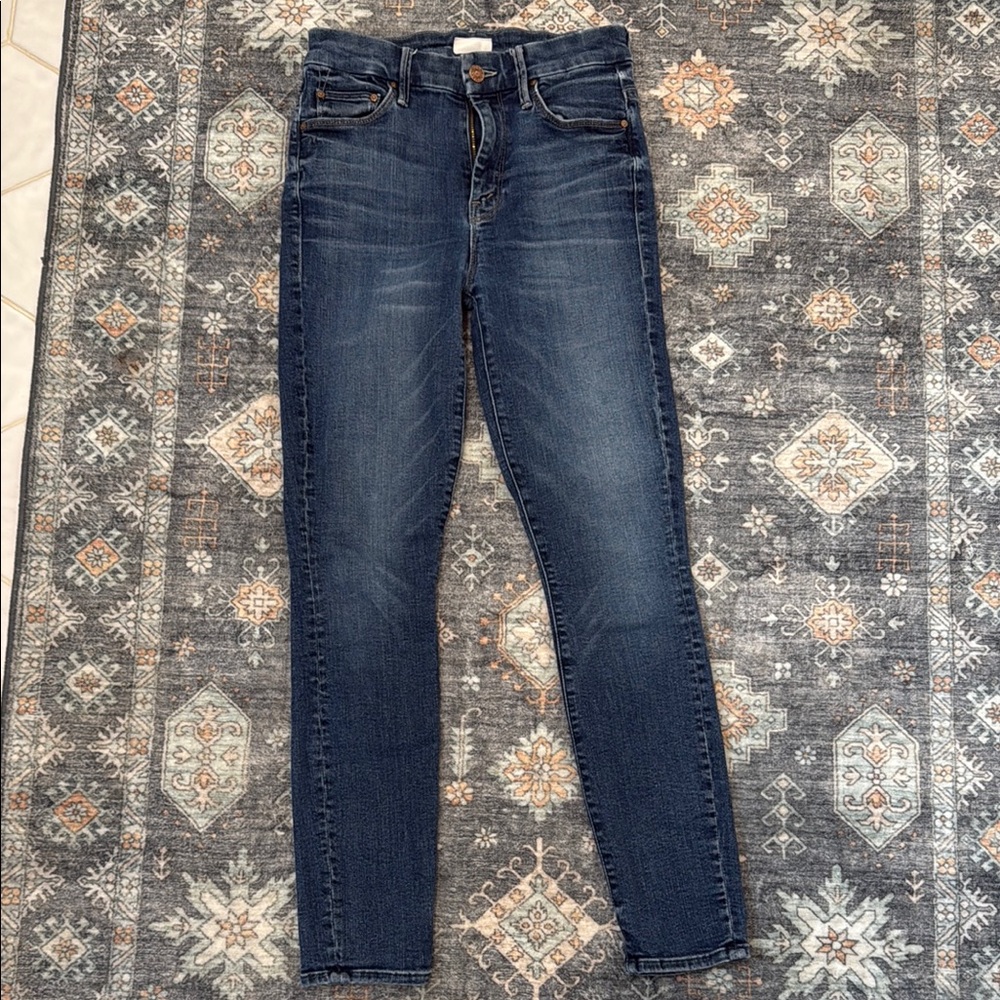 Mother Jeans Looker Crop in Bake Sale Brawl